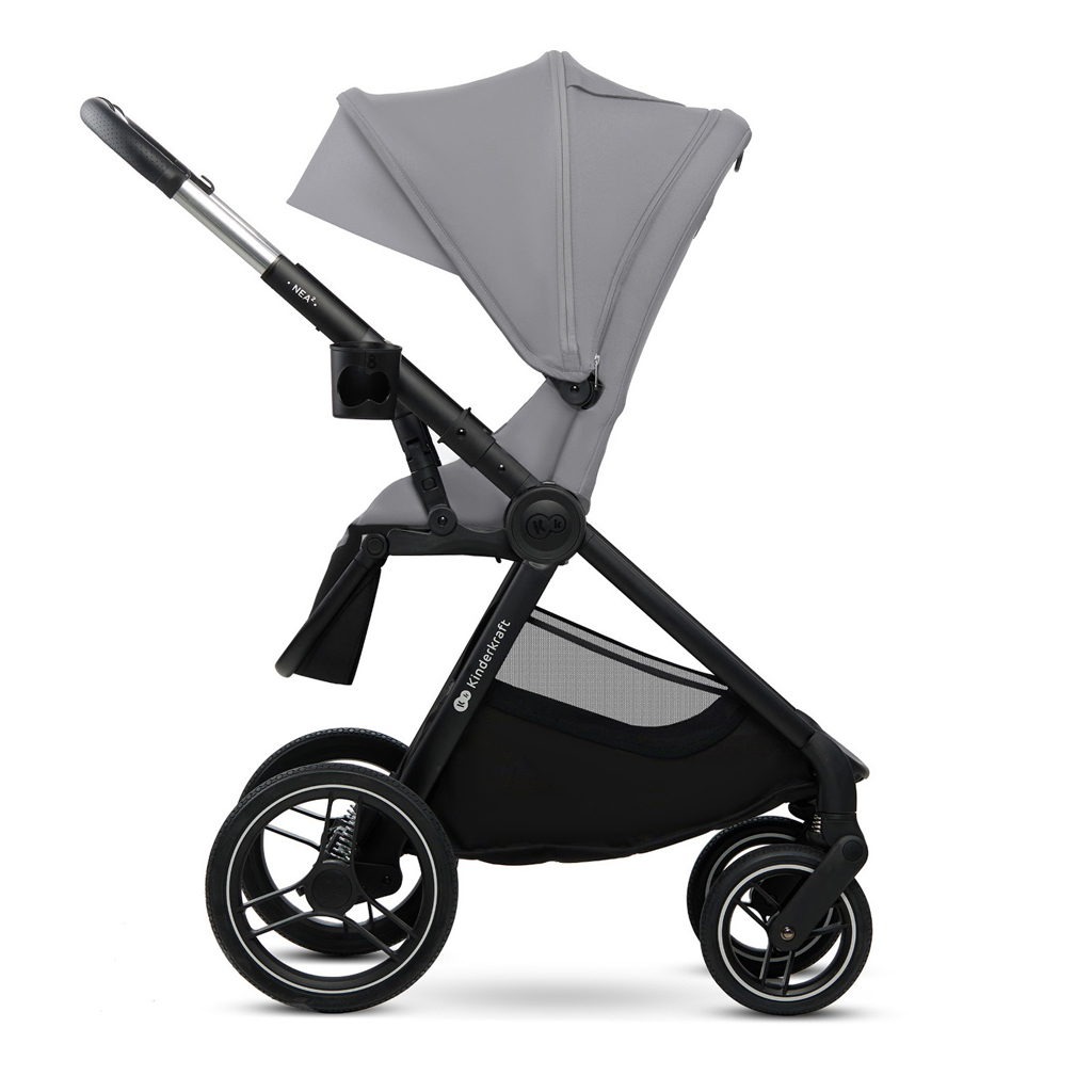 KINDERKRAFT Kombinált babakocsi Nea 2 2in1 Platinum Grey